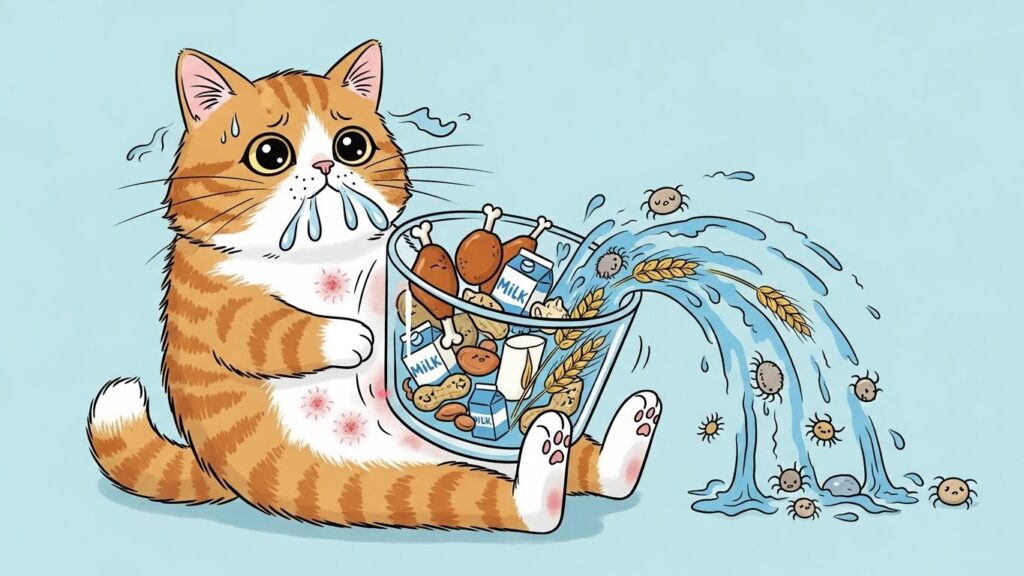 猫のアレルギーに関するイメージ