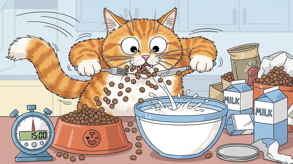 猫の食欲が極端に上がっている