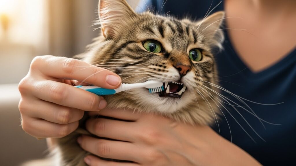 猫の歯みがきによる腎臓ケア