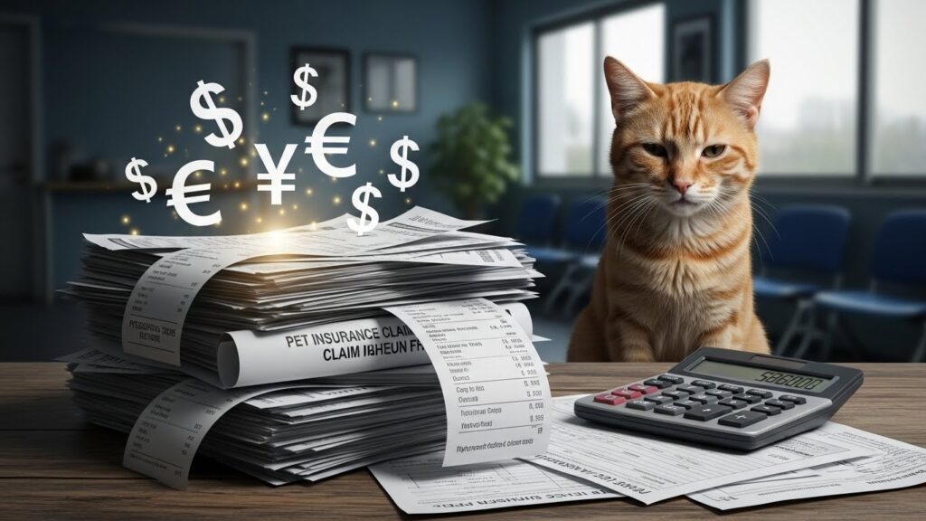 猫の病気にお金がかかっているイメージ