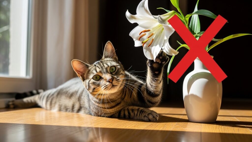 猫にはユリの花はNG