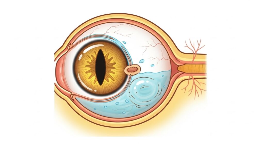 猫の緑内障発生原因イメージ