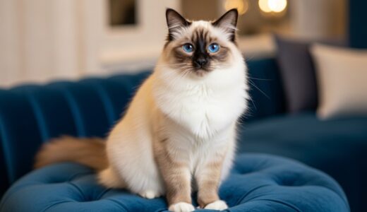 バーマン（ビルマの聖猫）の性格・特徴・飼い方｜青い瞳と白い手袋のやさしい長毛さん