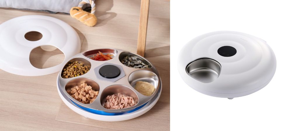 エレコムタイマー式6食自動給餌器